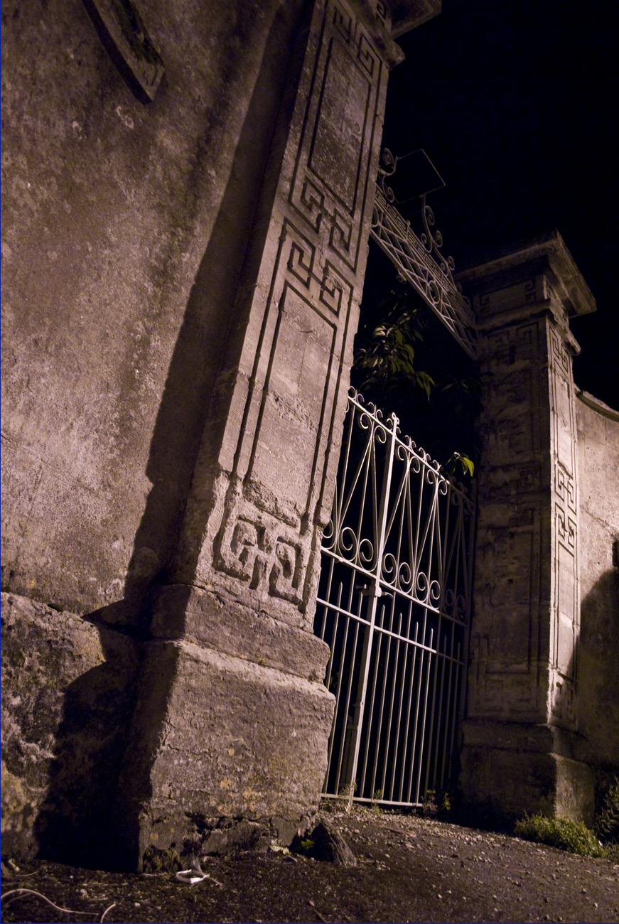 ICMSTUDIOS - This is a gate I found on my travels. We came across this spooky gate late one night  in Colyton, Devon.Slight editing done on the Raw file.